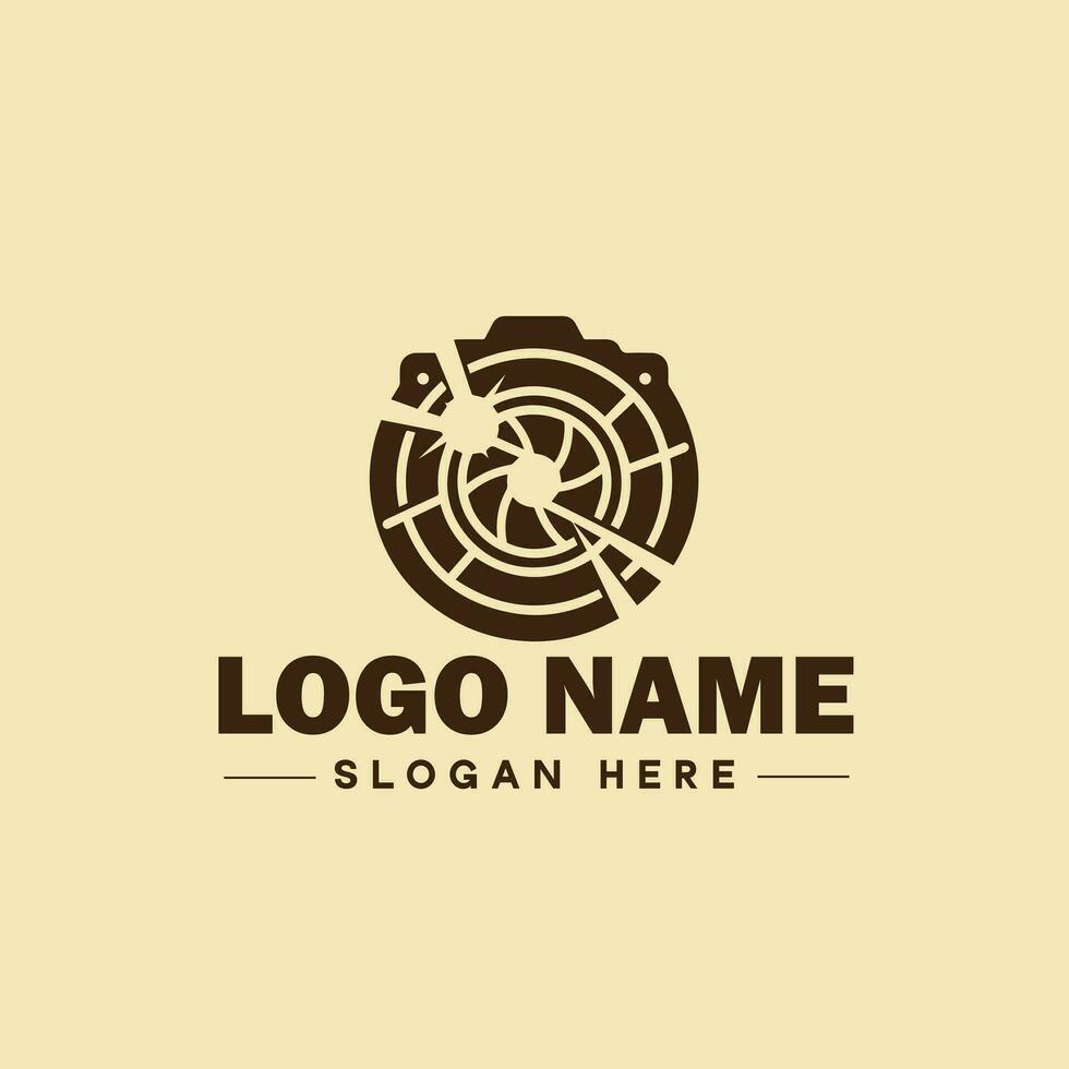 fotografie logo icoon studio fotograaf foto bedrijf merk logotype modern logo sjabloon bewerkbare vector