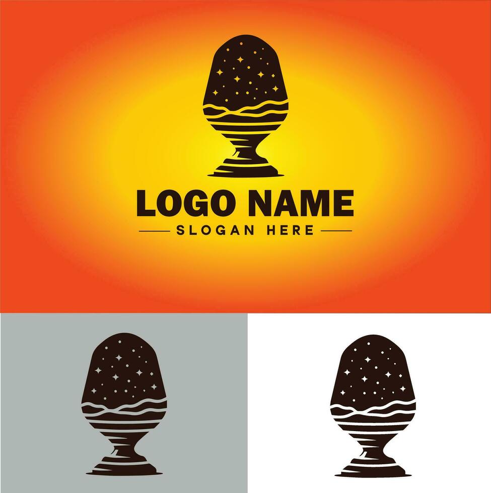 lamp logo lamp licht icoon bedrijf merk bedrijf logo sjabloon bewerkbare vector