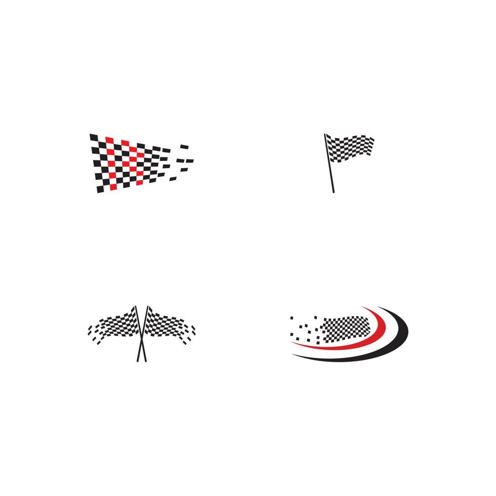 race vlag pictogram ontwerp vector