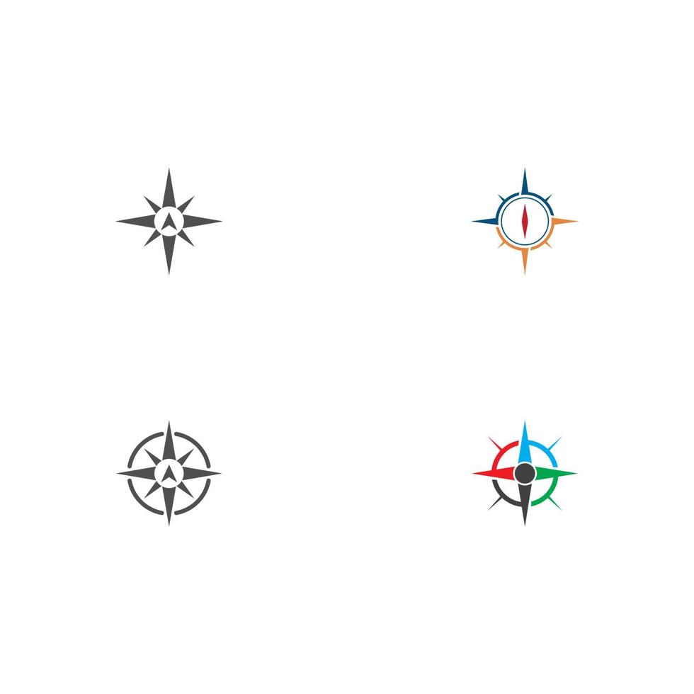 kompas pictogram vector illustratie sjabloon