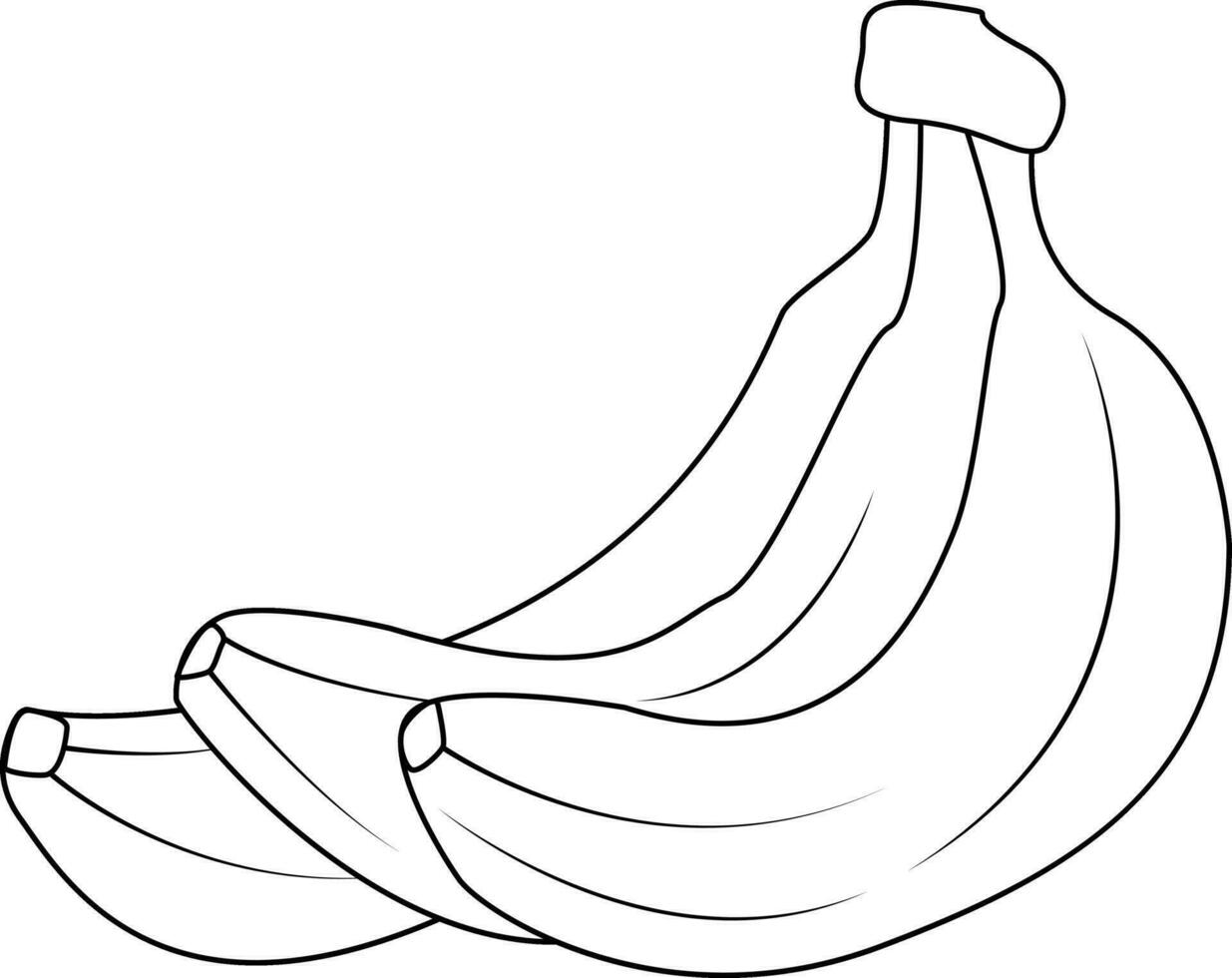banaan silhouet. tropisch reeks geel fruit banaan. natuurlijk Product. gezond aan het eten en eetpatroon. ontwerp van groet kaarten, affiches, pleisters, prints Aan kleren, emblemen. vector