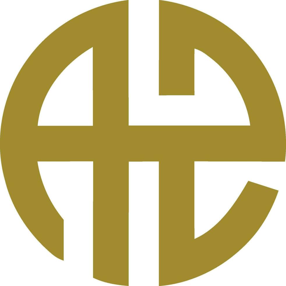 az cirkel logo sjabloon in een modern minimalistische stijl vector