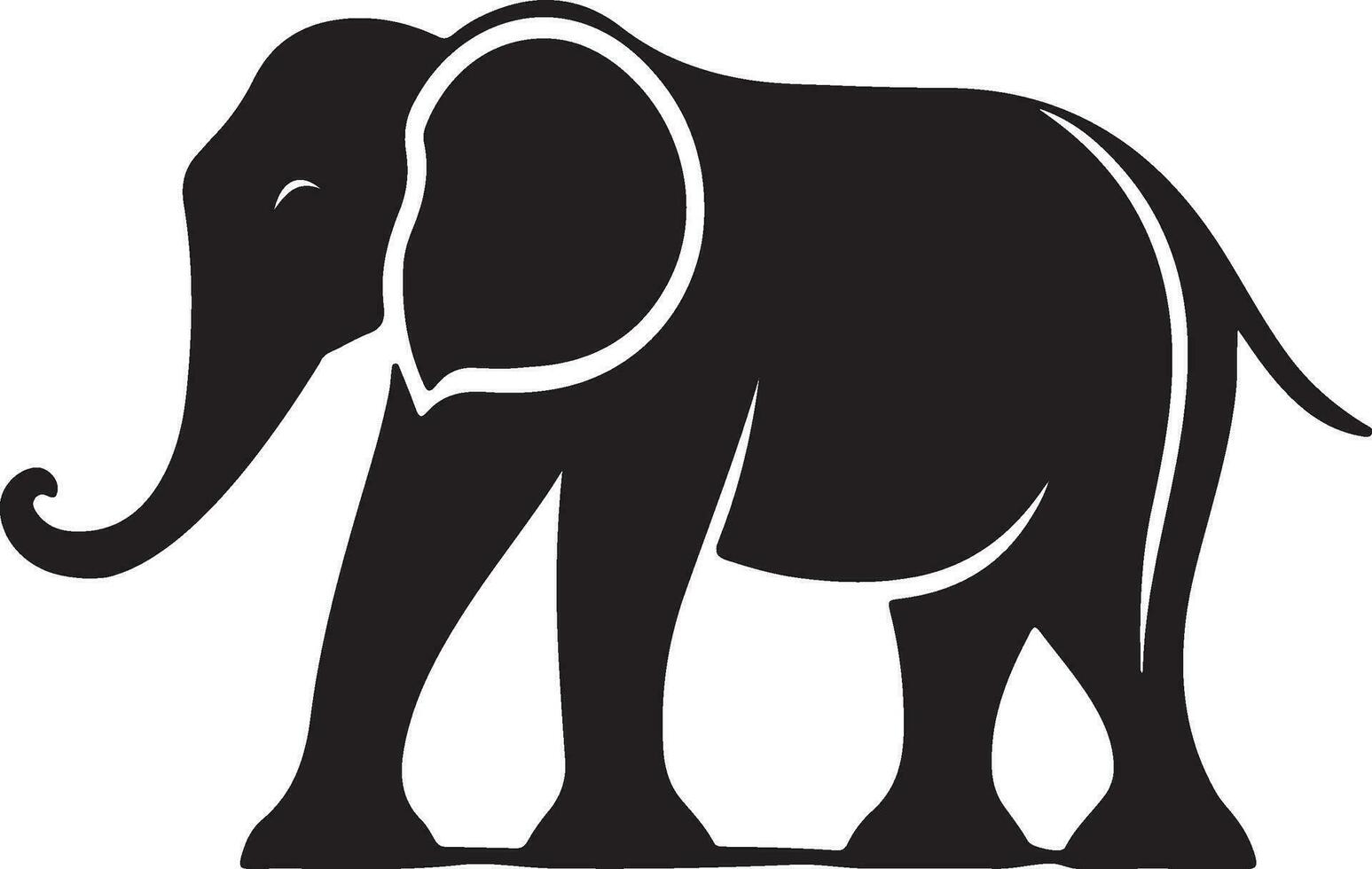 olifant silhouet vector