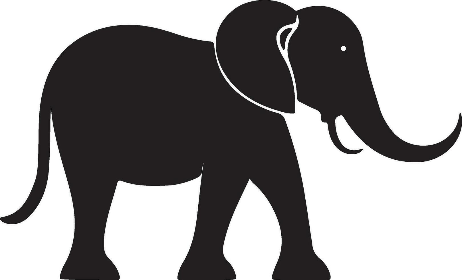 olifant silhouet vector