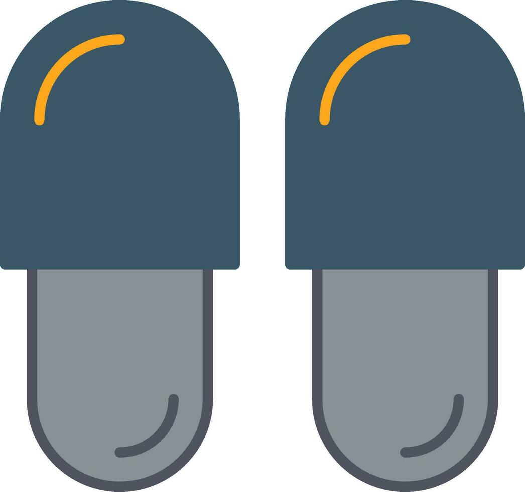 pantoffel vlak icoon vector