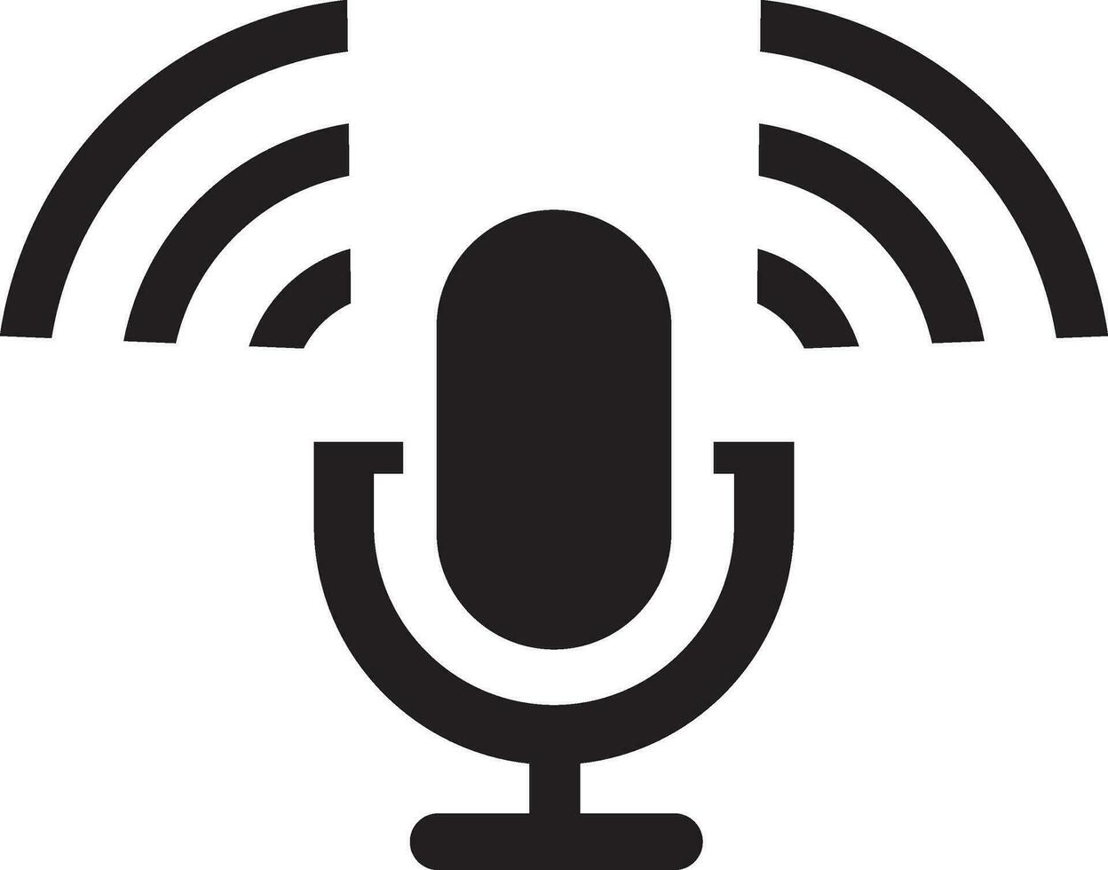 podcast microfoon icoon vector element