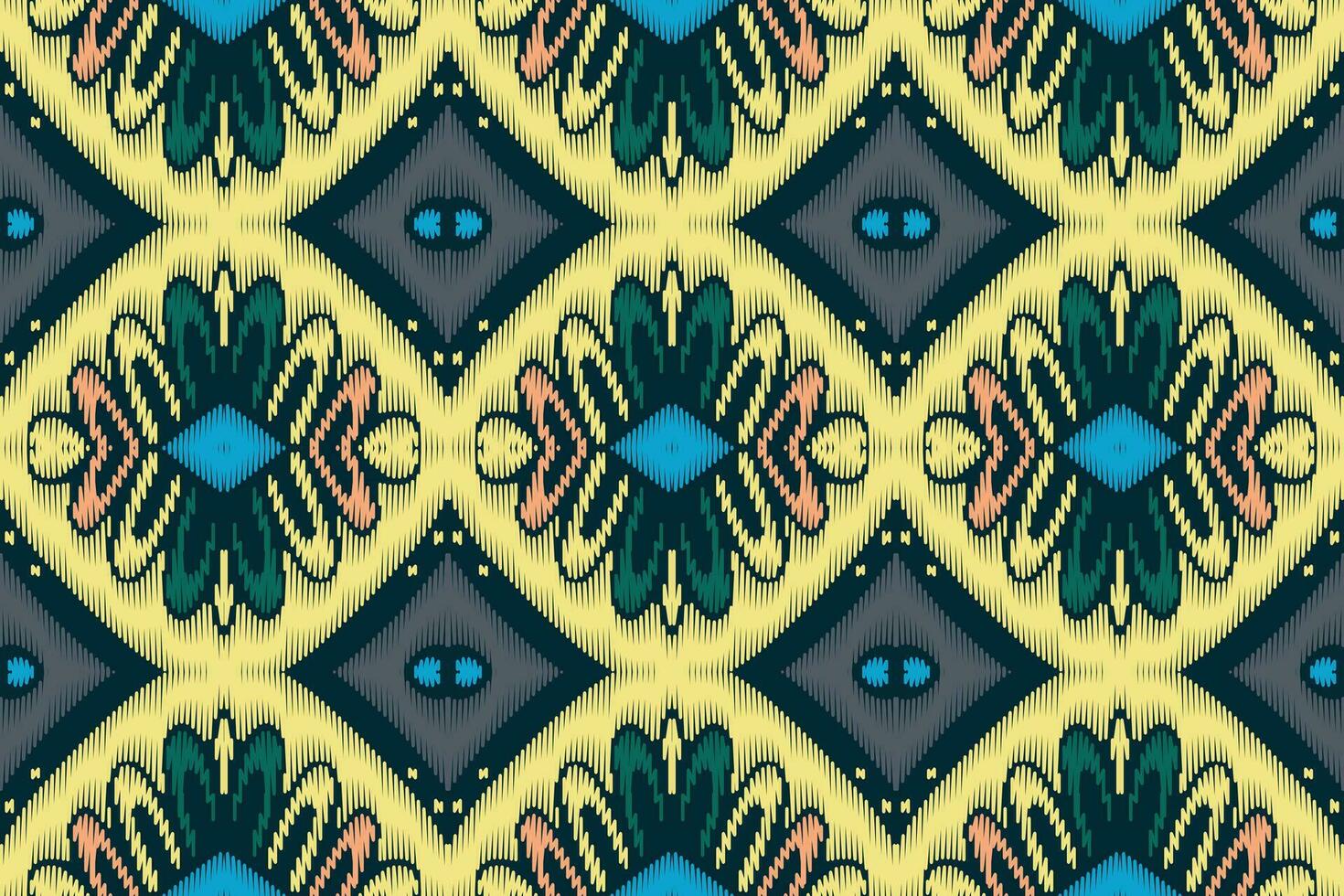 ikat bloemen paisley borduurwerk Aan wit achtergrond.geometrisch etnisch oosters patroon traditioneel.azteken stijl abstract vector illustratie.ontwerp voor textuur, stof, kleding, verpakking, decoratie, sarong.