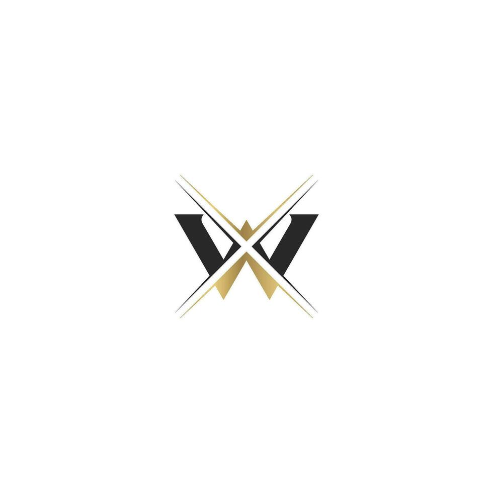 xw, wx, X en w abstract eerste monogram brief alfabet logo ontwerp vector