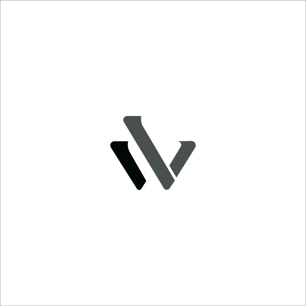 eerste brief wl logo of lw logo vector ontwerp sjabloon