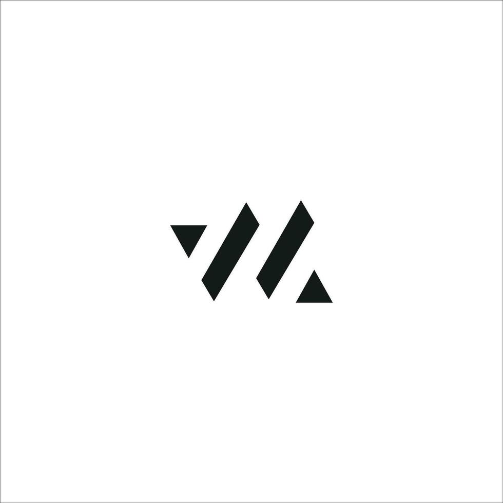 eerste brief wl logo of lw logo vector ontwerp sjabloon