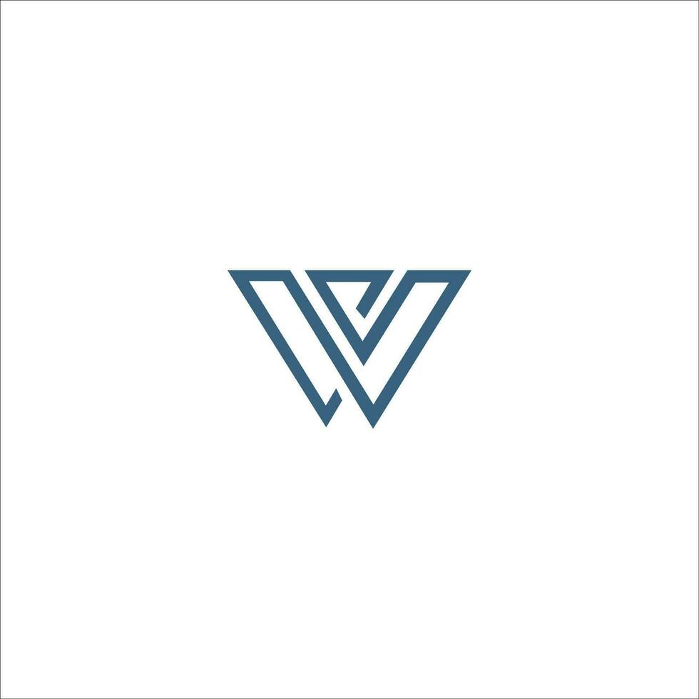 eerste brief wl logo of lw logo vector ontwerp sjabloon