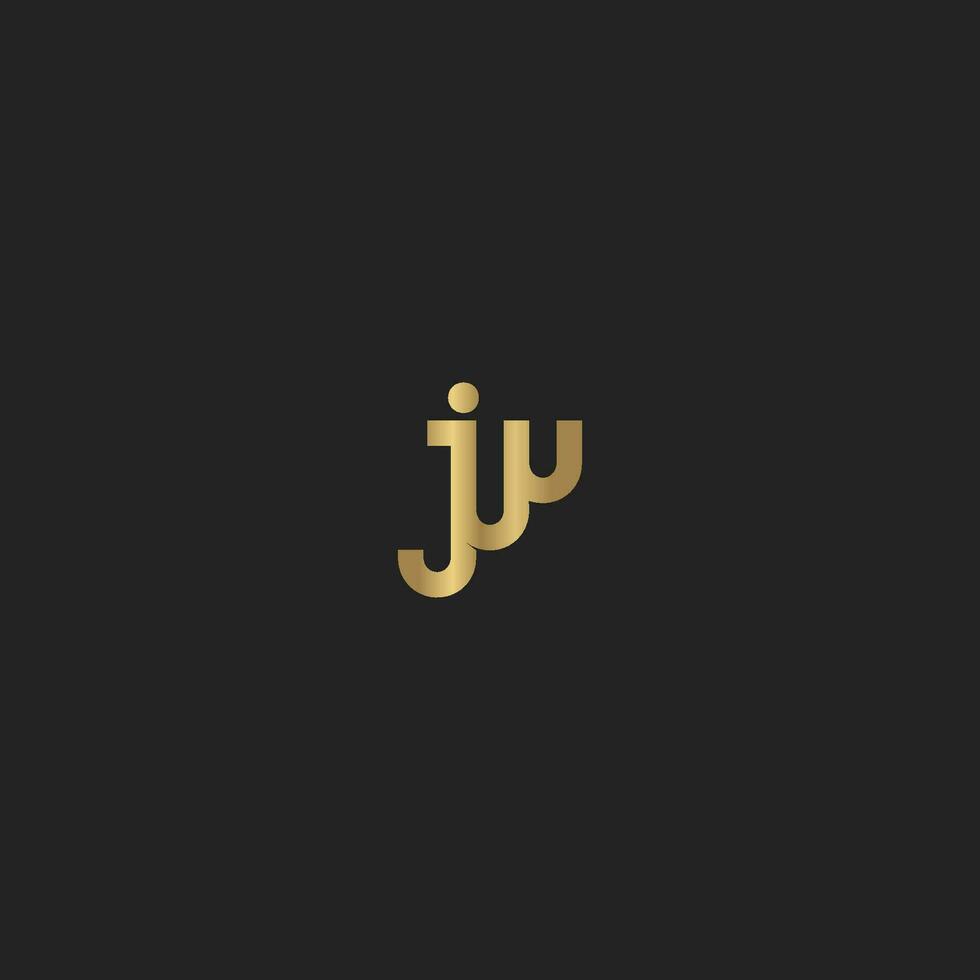 jw, wj, j en w abstract eerste monogram brief alfabet logo ontwerp vector