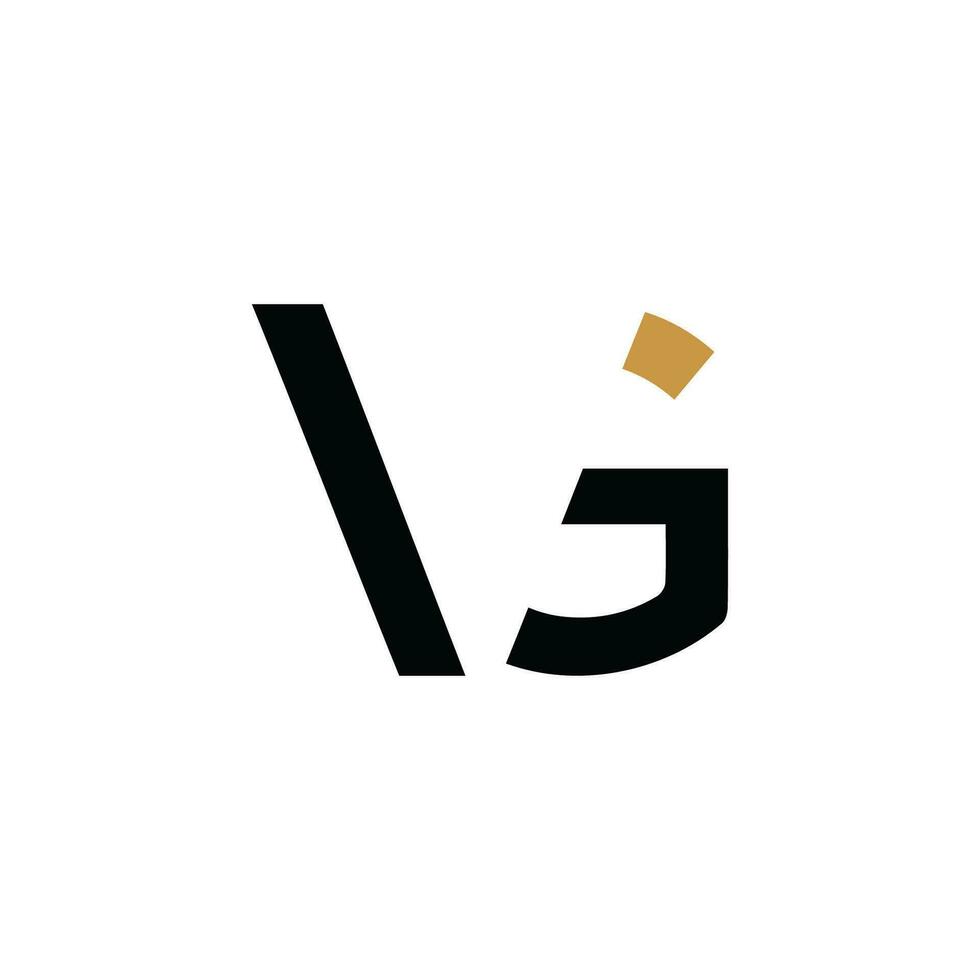 eerste brief vg logo of gv logo vector ontwerp sjabloon