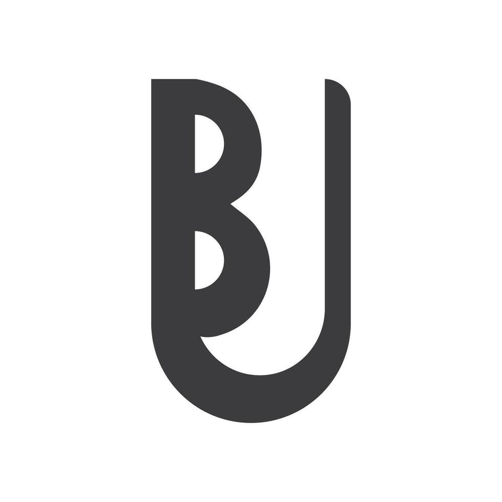 eerste brief ub logo of bu logo vector ontwerp sjabloon