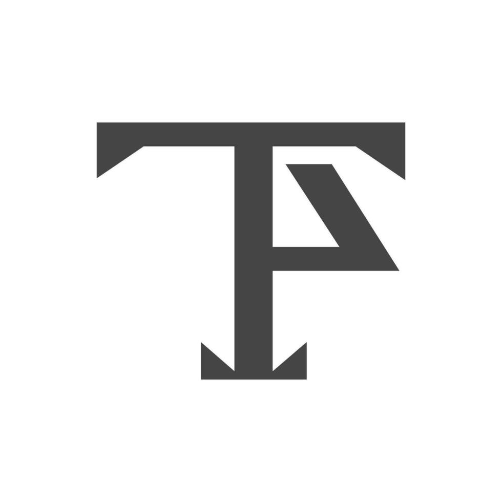 creatief abstract brief pt logo ontwerp. gekoppeld brief tp logo ontwerp. vector