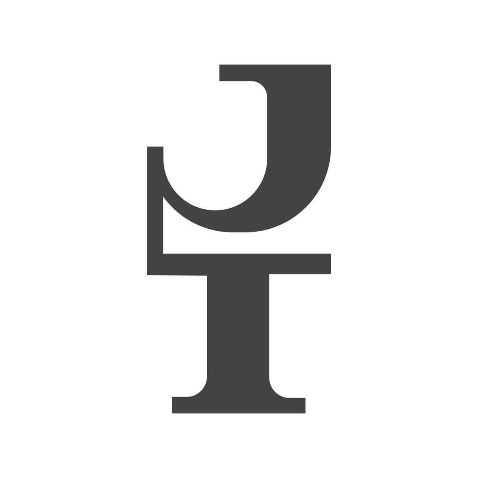 eerste tj brief logo vector sjabloon ontwerp. creatief abstract brief jt logo ontwerp. gekoppeld brief jt logo ontwerp.