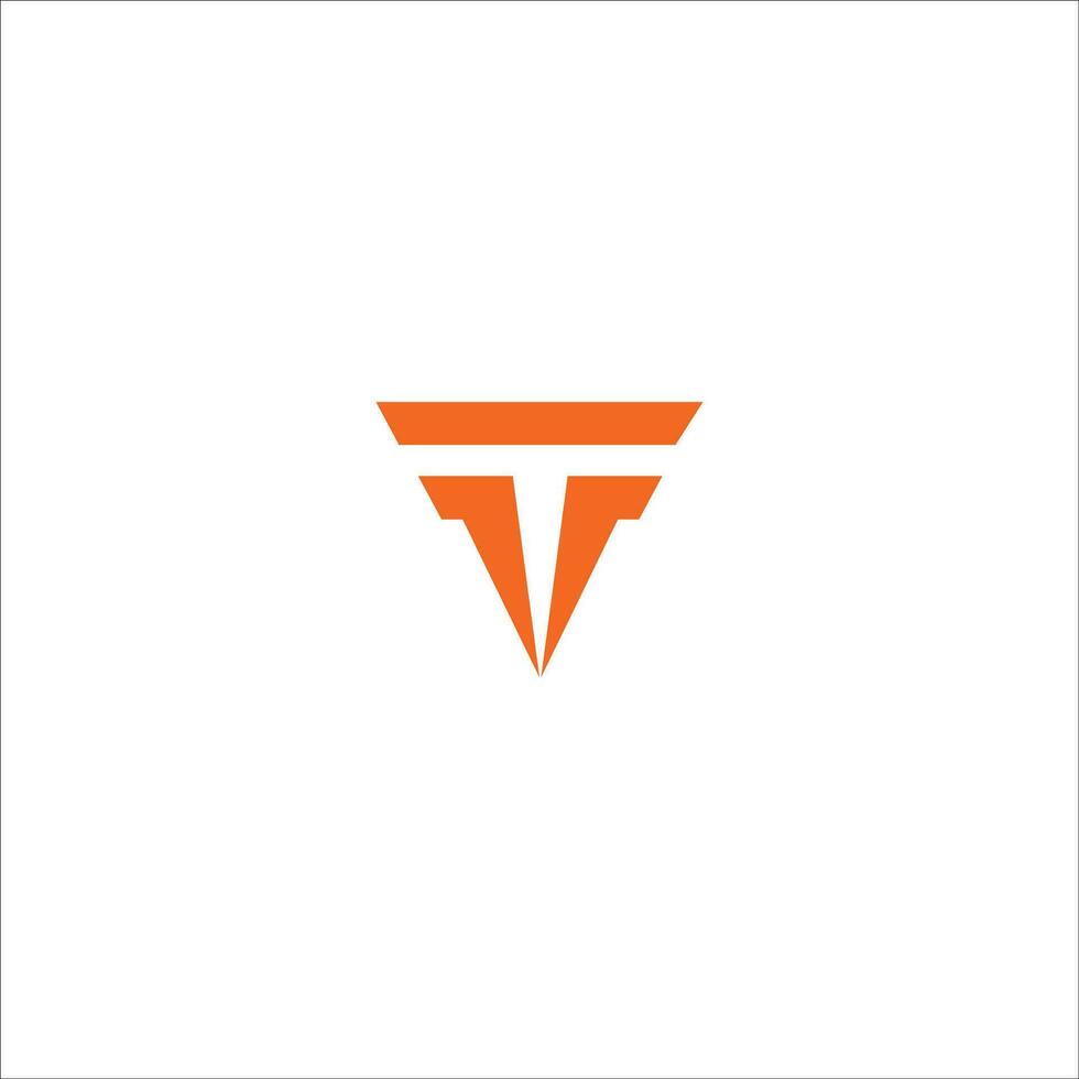 eerste brief t logo of tt logo vector ontwerp sjabloon