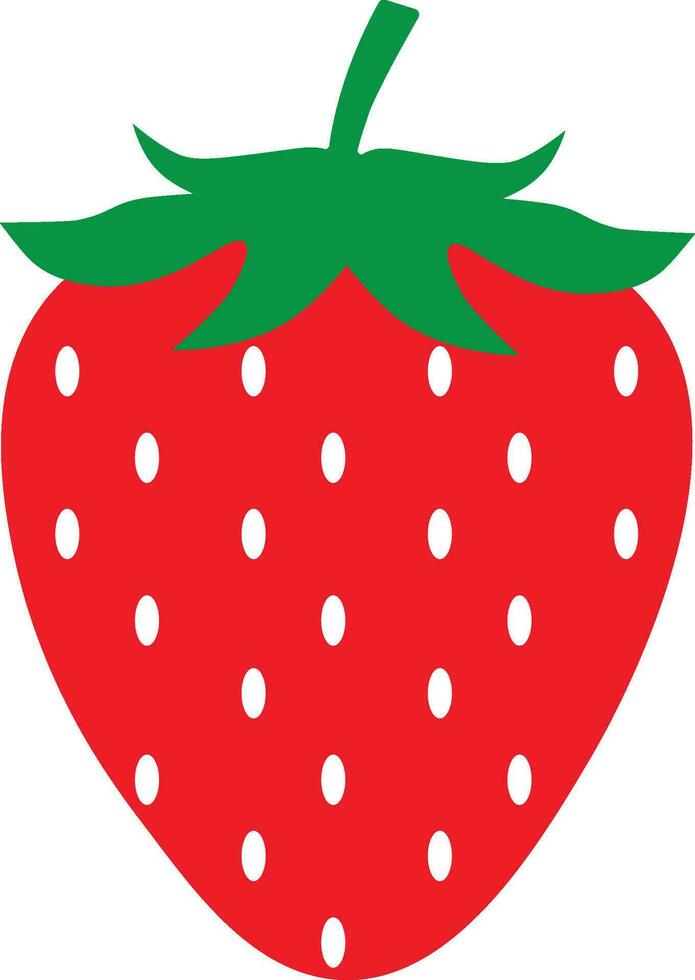 aardbei fruit ontwerp. aardbei fruit vector ontwerp.