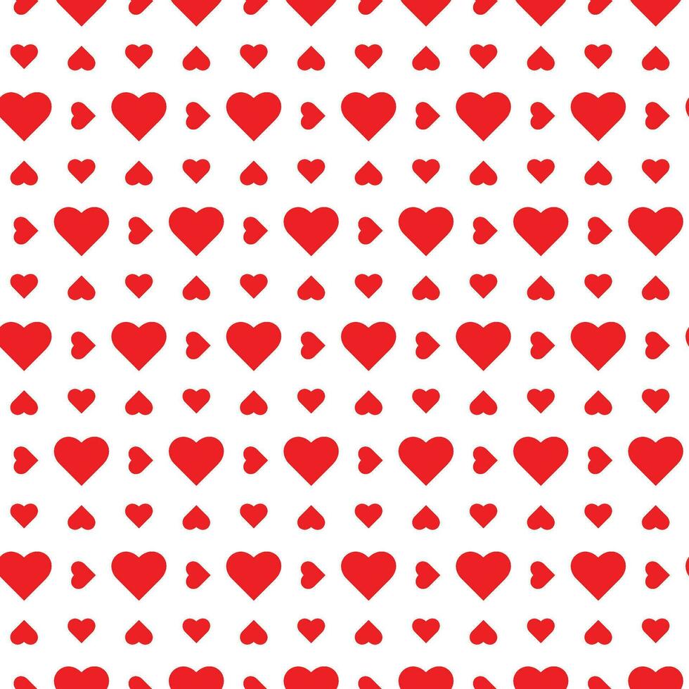 harten patroon naadloos rood en roze achtergrond voor Valentijn dag, structuur voor kleding kleding stof en textiel, Hoes boek, plakboek, omhulsel papier. vector