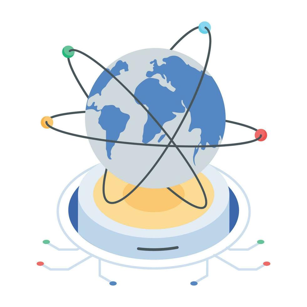 5g technologie isometrische icoon vector