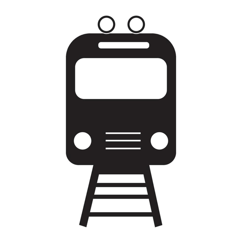 trein icoon logo vector ontwerp sjabloon