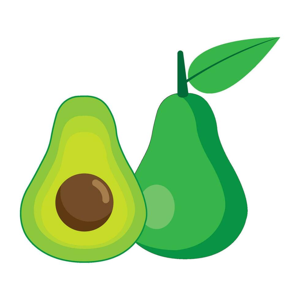 avocado icoon logo vector ontwerp sjabloon