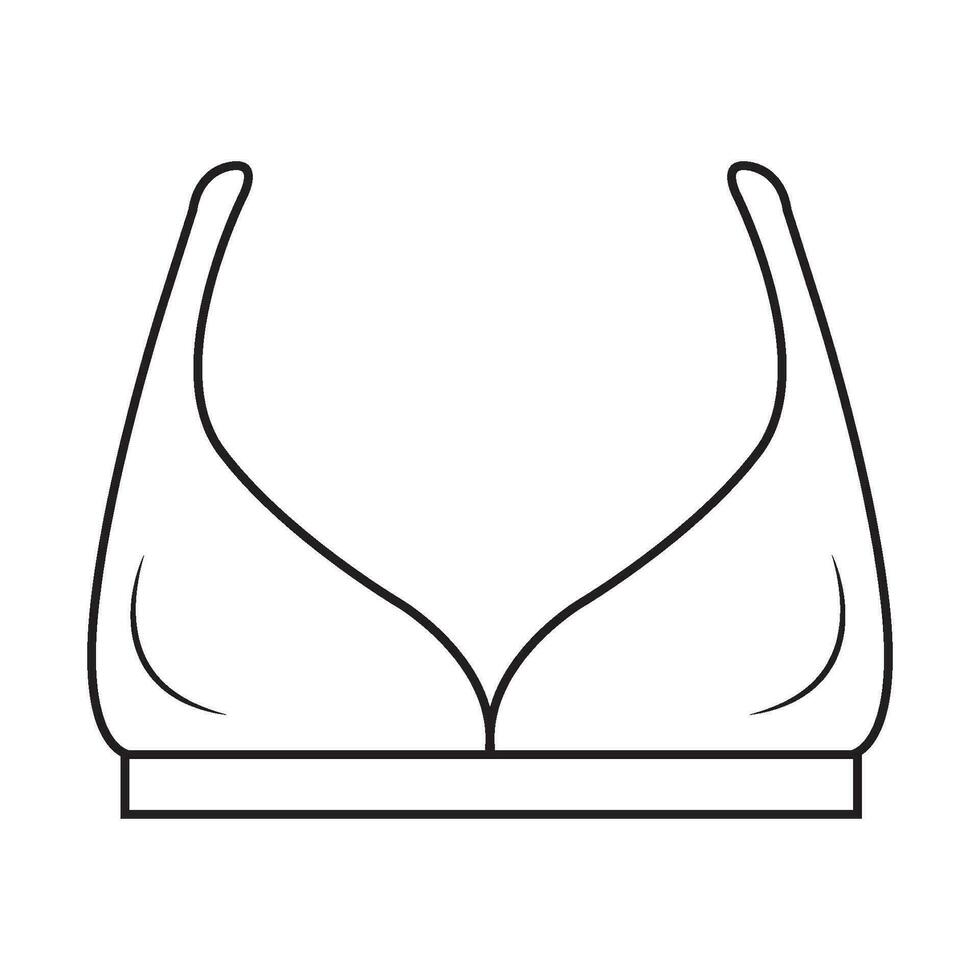 vrouwen ondergoed icoon logo vector ontwerp sjabloon