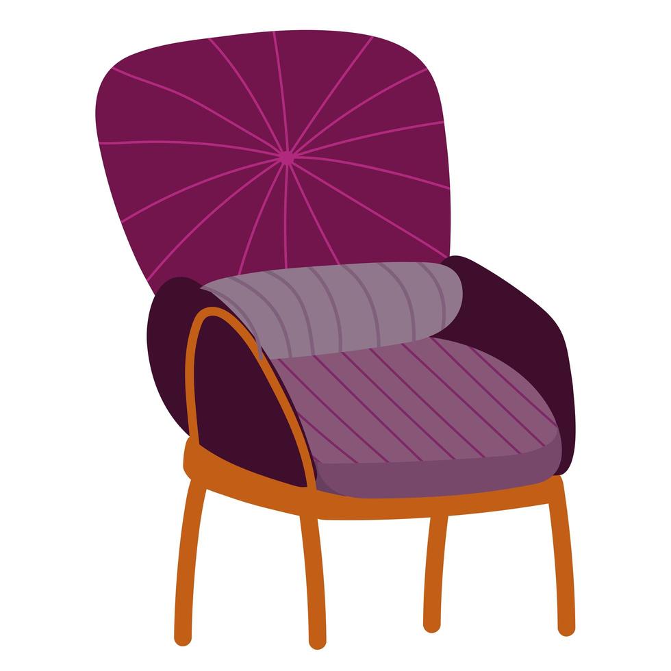 fauteuil kussen meubels vector