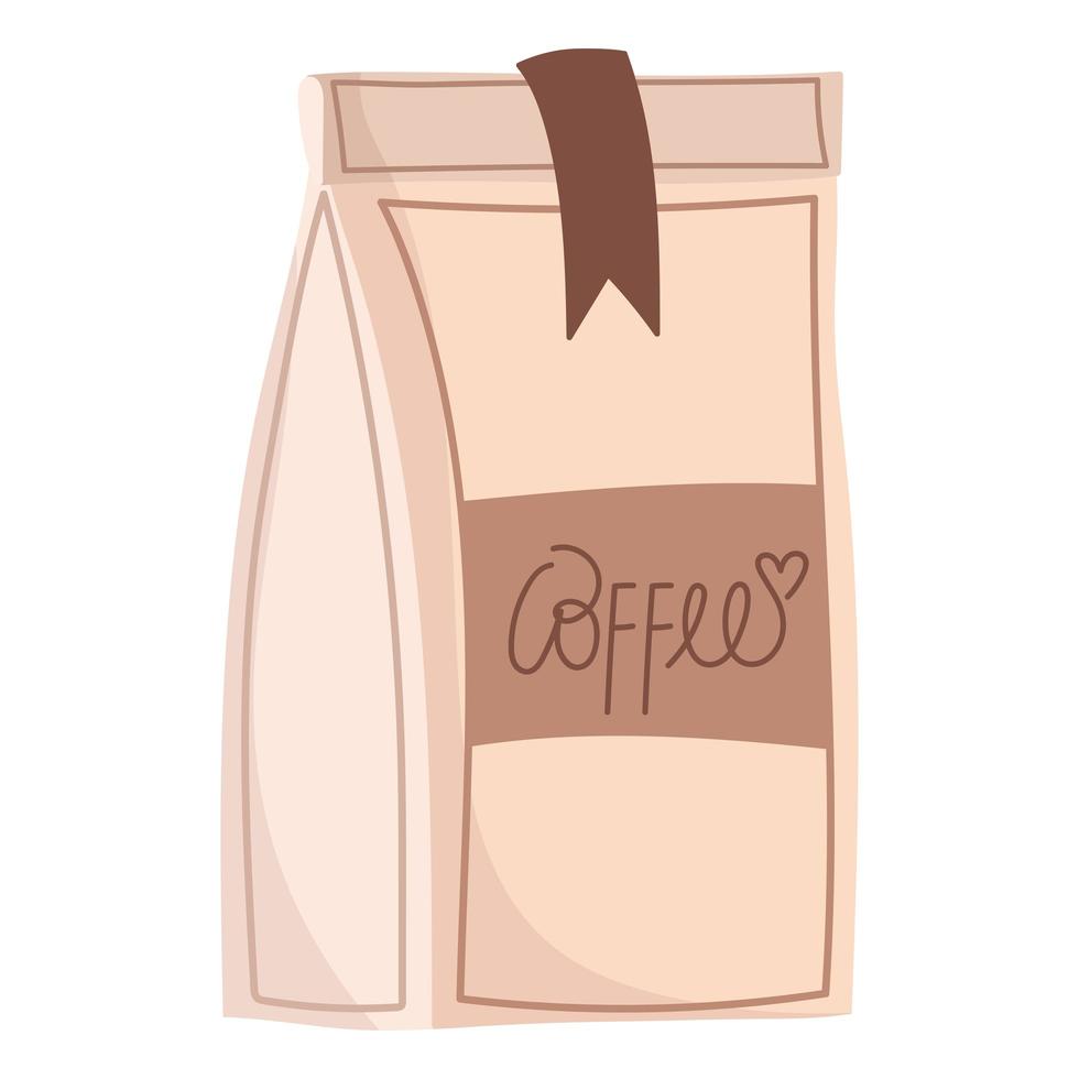 koffie product pakket vector