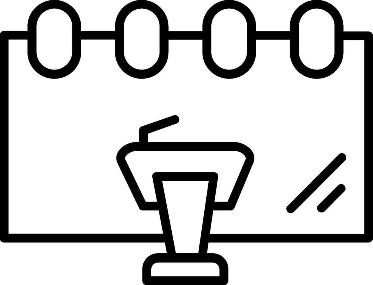 presentatie vector pictogram