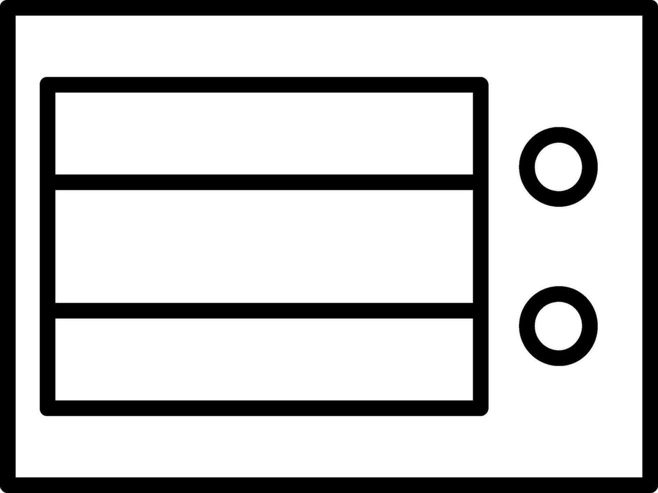 magnetronoven oven vector icoon