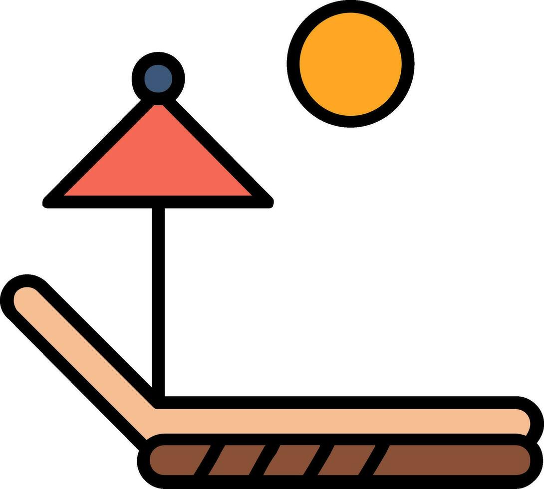 zonnebank vector pictogram