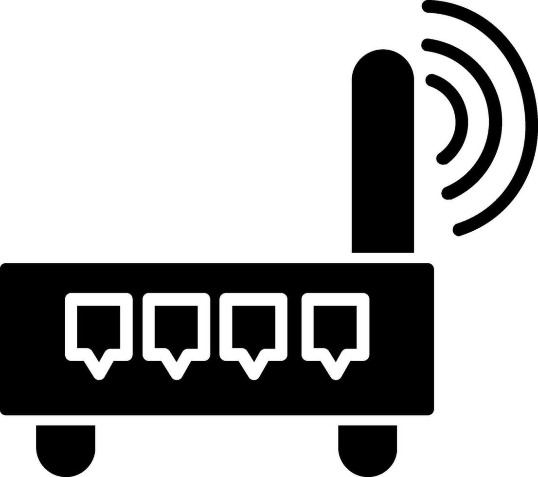 Wifi router vector icoon