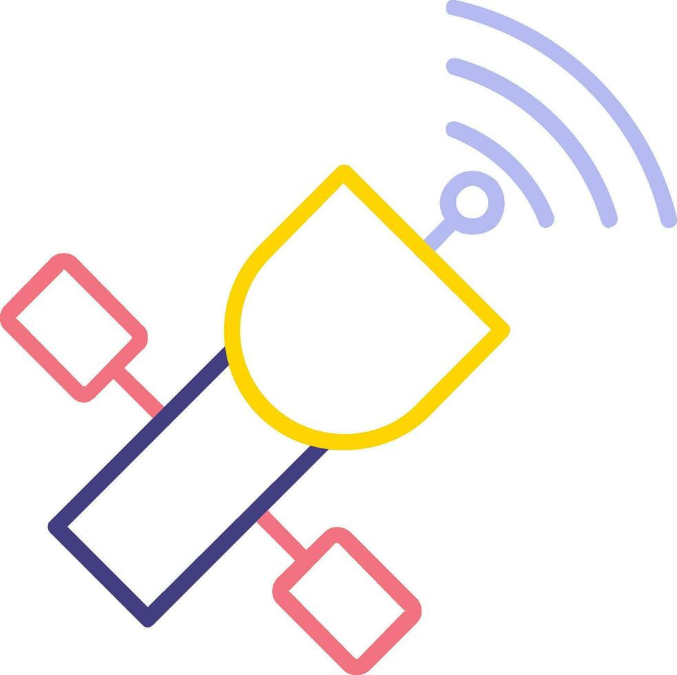 satelliet vector pictogram