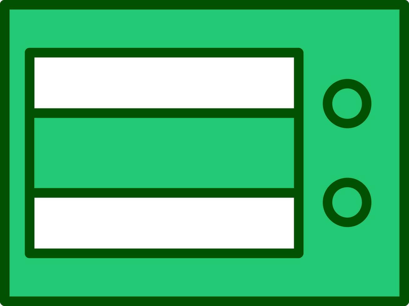 magnetronoven oven vector icoon