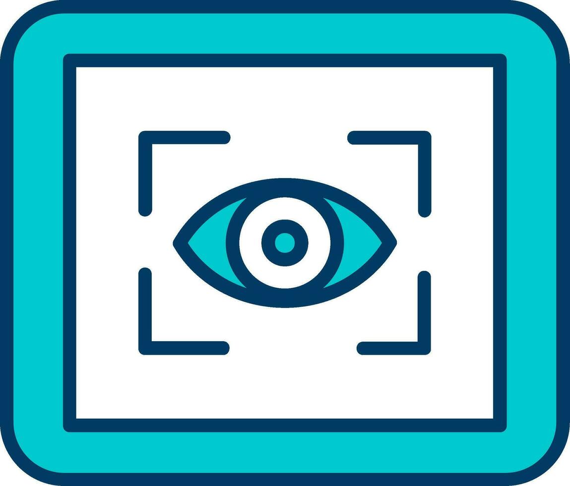 oog scanner vector icoon