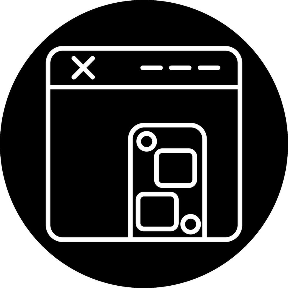 browser vector pictogram