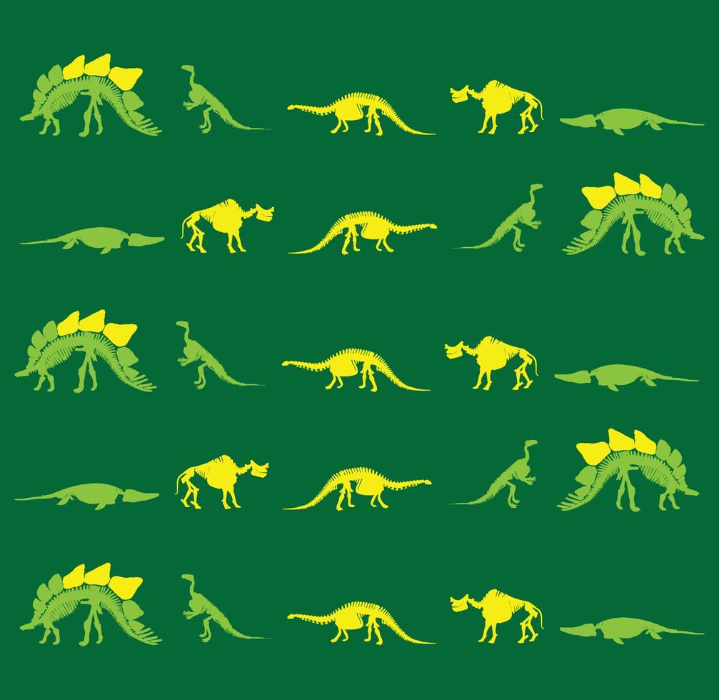 dinosaurus skelet achtergrond vector