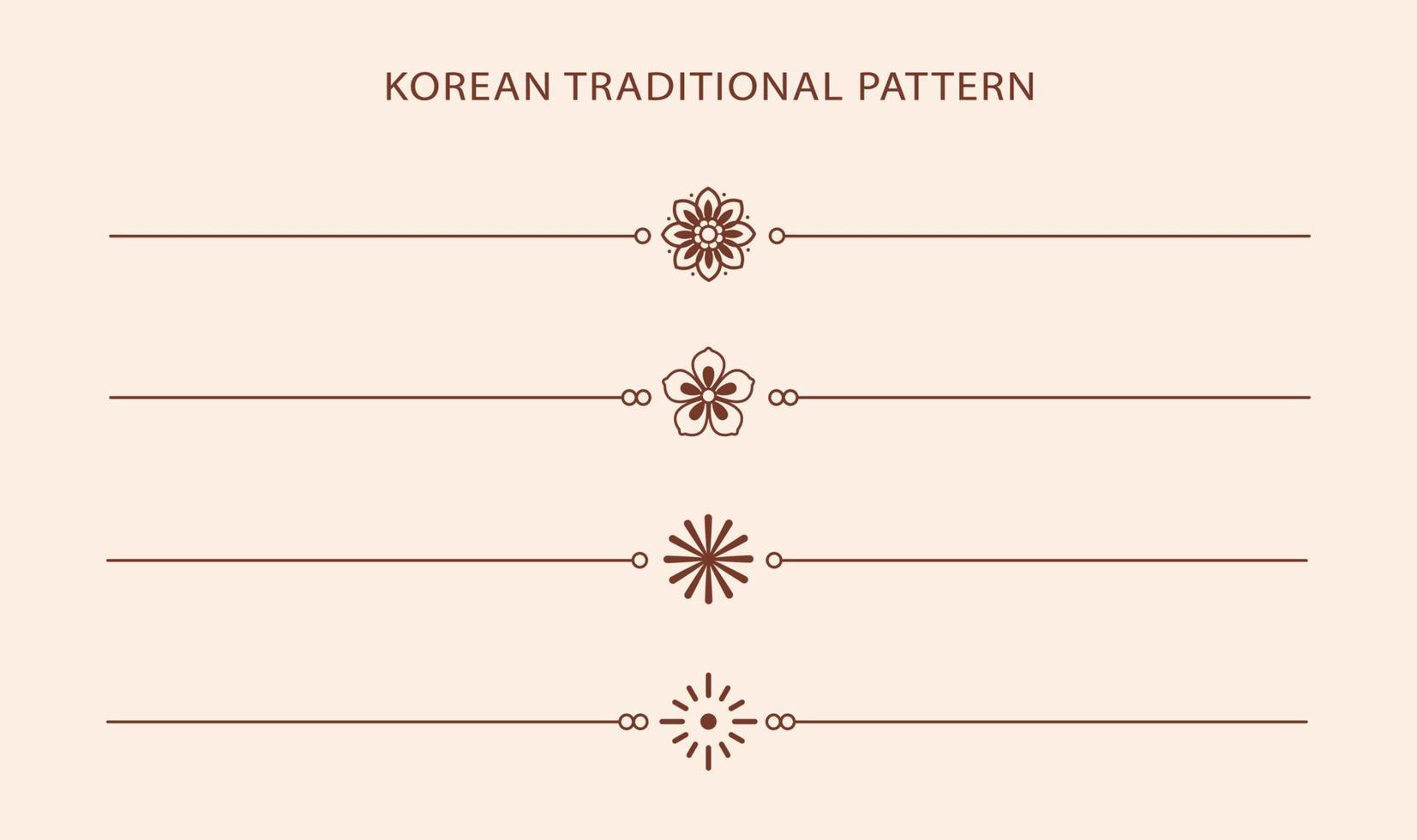 Koreaans traditioneel lijnpatroon. Aziatische stijl. Chinese cultuur. vector abstracte grafische illustratie. Korea, Chinees symbool