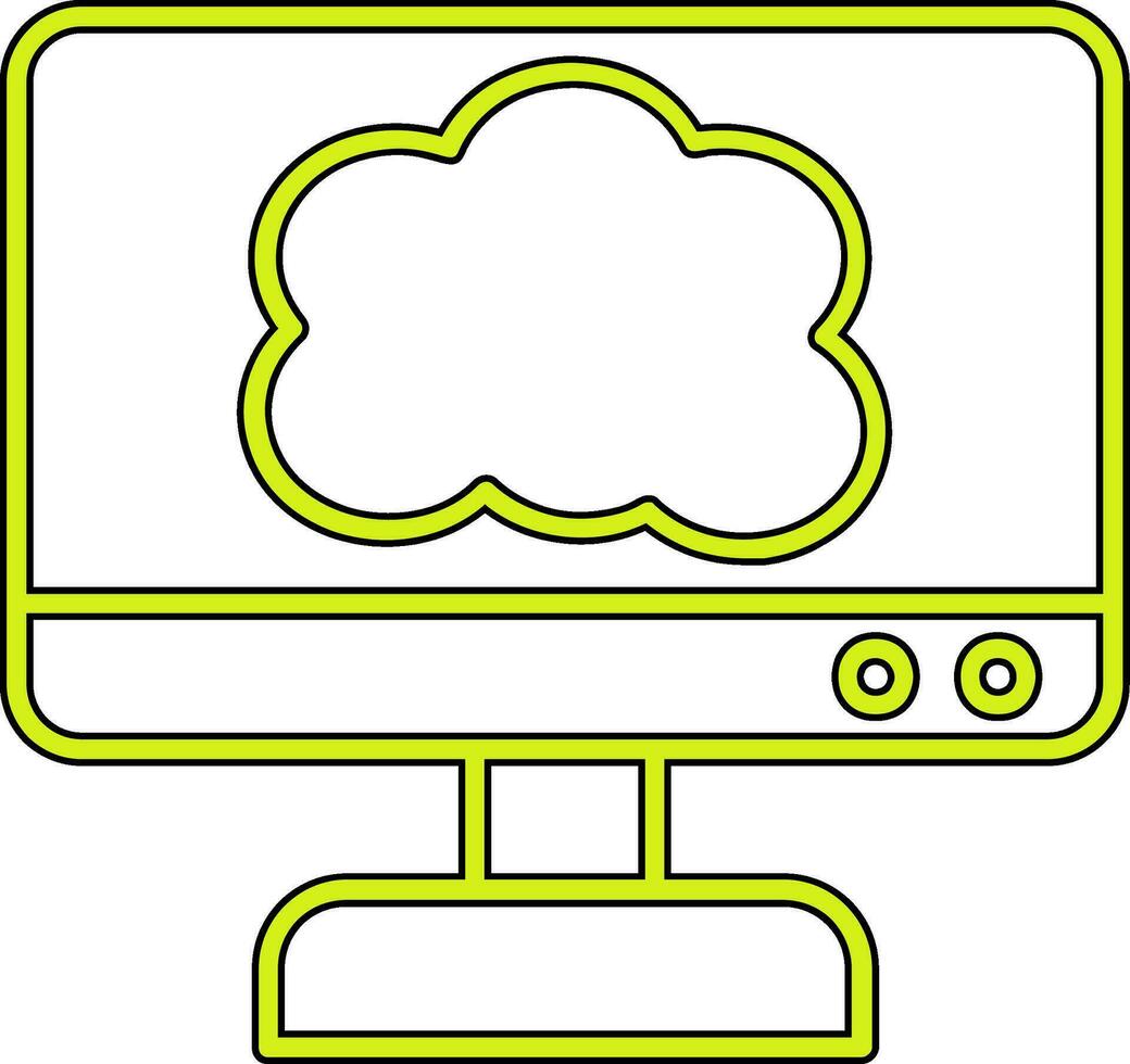 cloud computing vector icon