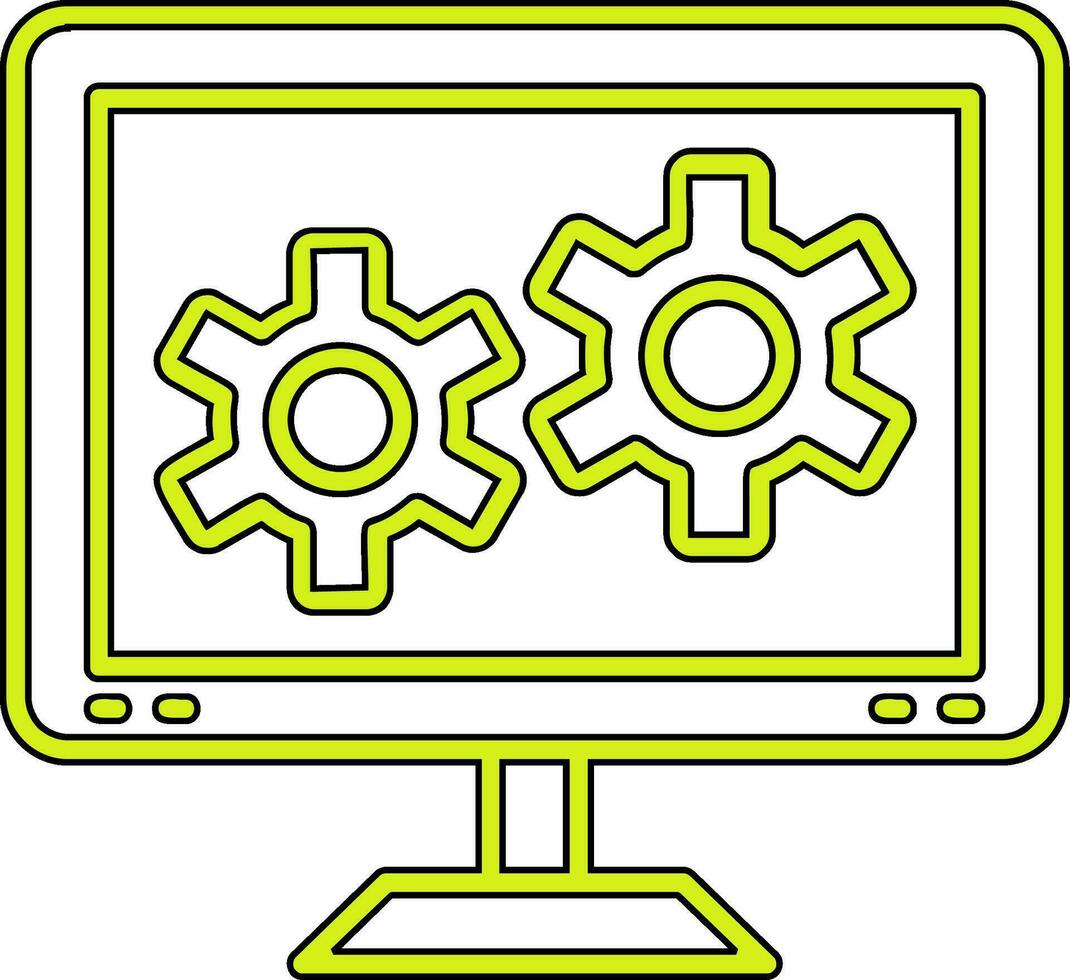 instellingen vector pictogram