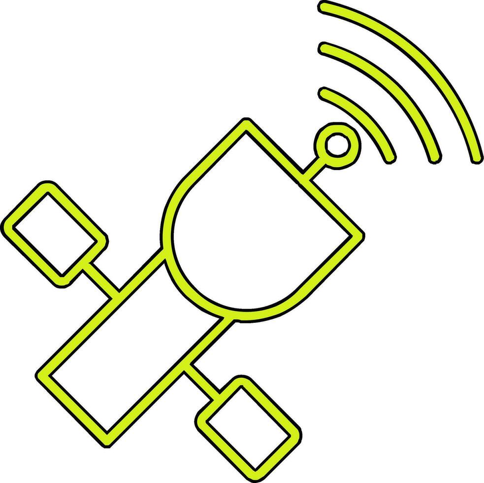 satelliet vector pictogram