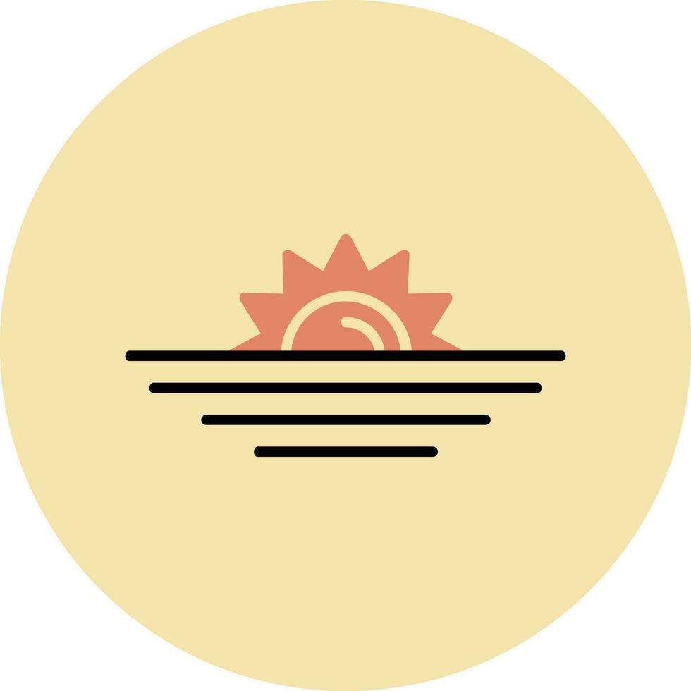 zonsondergang vector pictogram