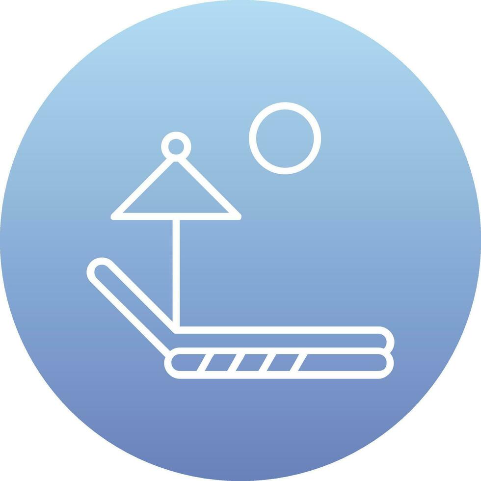 zonnebank vector pictogram