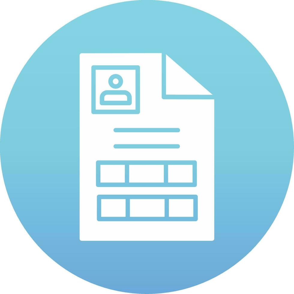 persoonlijk document vector icoon