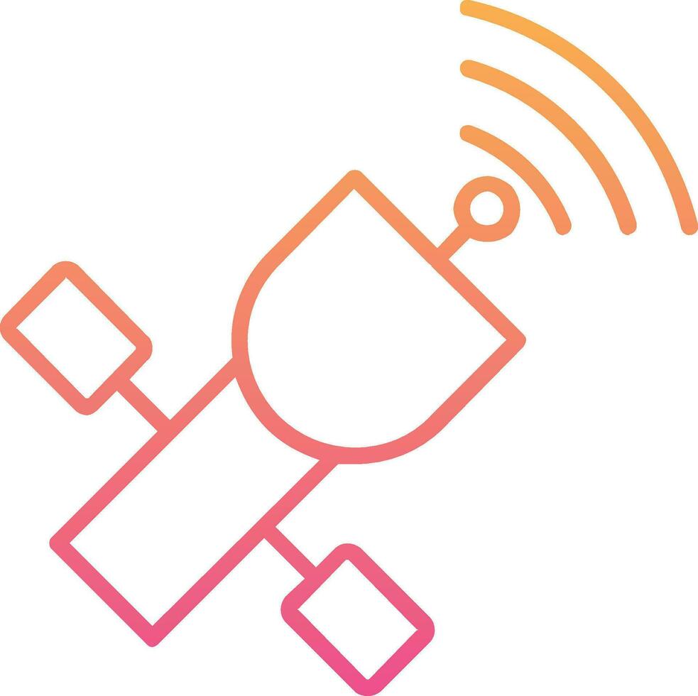 satelliet vector pictogram