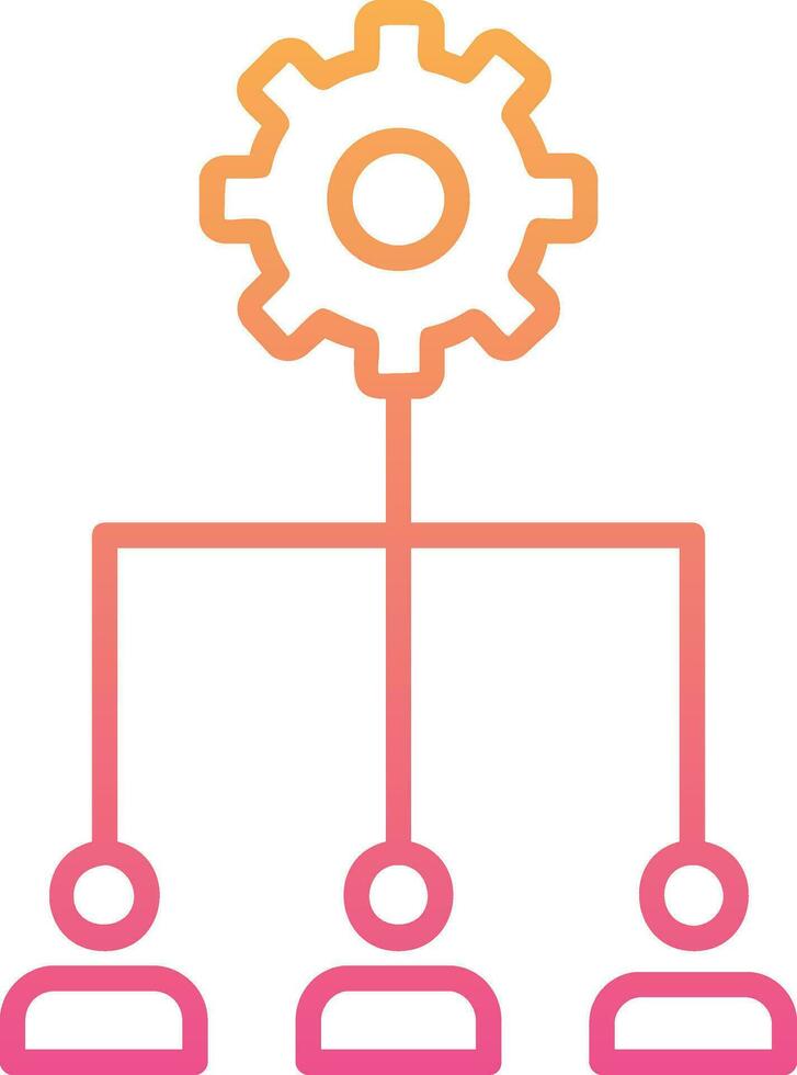 team management vector pictogram