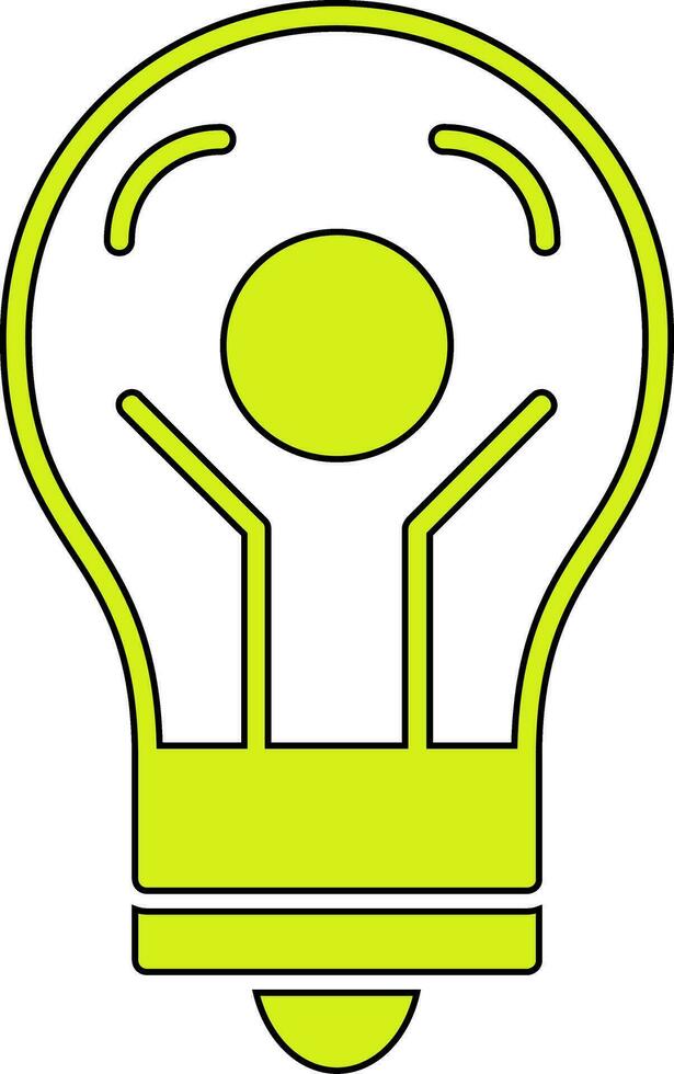 gloeilamp vector pictogram