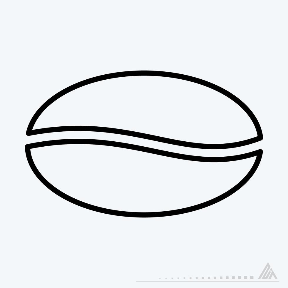 pictogram vector van koffie graan - lijnstijl