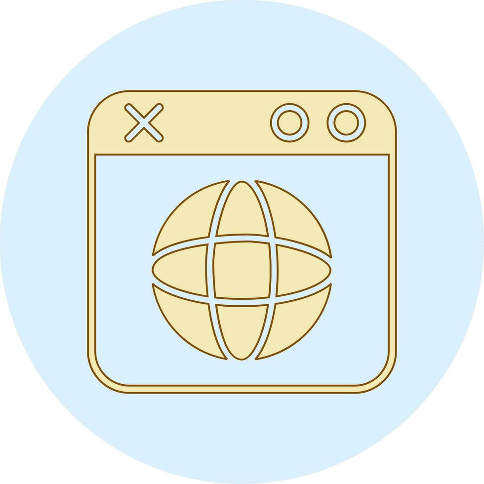 browser vector pictogram